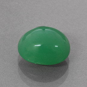 Crisoprásio Verde Natural 4.20ct, Corte Oval, Opaco