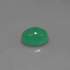 Crisoprásio Verde Natural 0.92ct, Corte Oval, Translúcido