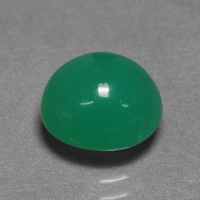 Crisoprásio verde natural 2,77ct, corte oval, translúcido