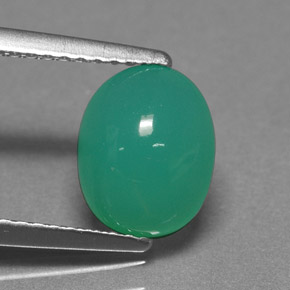 Crisoprásio Verde Natural 2.12ct, Corte Oval, Translúcido