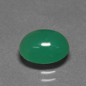 Crisoprásio verde natural 1,96ct, corte oval, translúcido