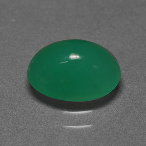 Crisoprásio Verde Natural 1,73ct, Corte Oval, Translúcido