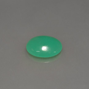 Crisoprásio Verde Natural 1.21ct, Corte Oval, Translúcido