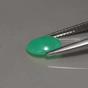 Crisoprásio Verde Natural 1.21ct, Corte Oval, Translúcido