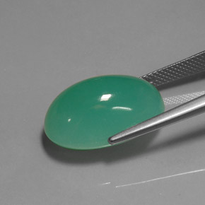 Crisoprásio verde natural 16,67ct, transparente, transparente/translúcido