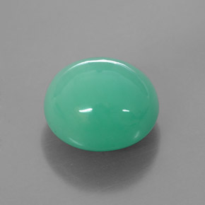 Crisoprásio Verde Natural 7.55ct, Corte Oval, Translúcido
