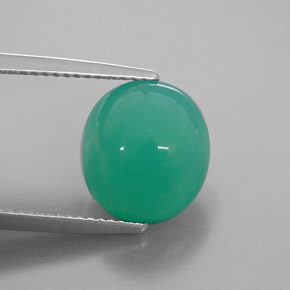 Crisoprásio verde natural 6,11ct, transparente, transparente/translúcido