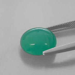 Crisoprásio verde natural 6,11ct, transparente, transparente/translúcido