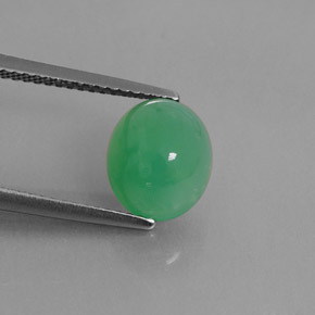 Crisoprásio verde natural 2,92ct, transparente, transparente/translúcido