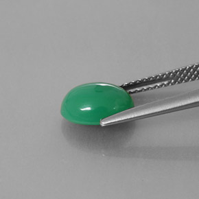 Crisoprásio verde natural 1,91ct, transparente, transparente/translúcido