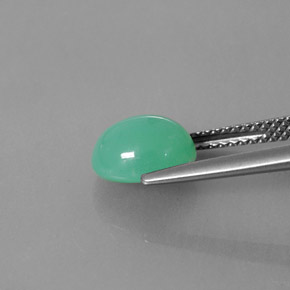 Crisoprásio verde natural 2,34ct, transparente, transparente/translúcido