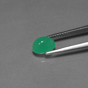 Crisoprásio verde natural 1,51ct, transparente, transparente/translúcido