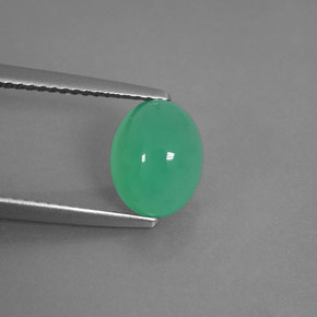 Crisoprásio verde natural 2,13ct, transparente, transparente/translúcido