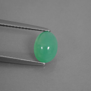 Crisoprásio verde natural 1,42ct, transparente, transparente/translúcido