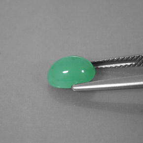 Crisoprásio verde natural 1,66ct, transparente, transparente/translúcido