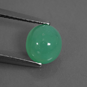 Crisoprásio verde natural 1,38ct, transparente, transparente/translúcido
