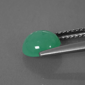 Crisoprásio verde natural 1,38ct, transparente, transparente/translúcido