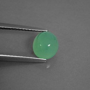 Crisoprásio verde natural 1,55ct, transparente, transparente/translúcido