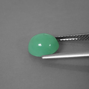 Crisoprásio verde natural 2,05ct, transparente, transparente/translúcido