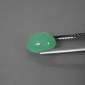 Crisoprásio verde natural 2,05ct, transparente, transparente/translúcido