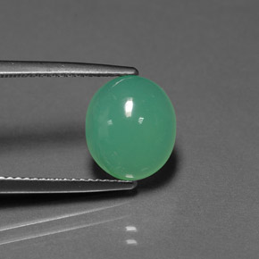 Crisoprásio verde natural 3,50ct, transparente, transparente/translúcido