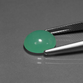 Crisoprásio verde natural 3,50ct, transparente, transparente/translúcido