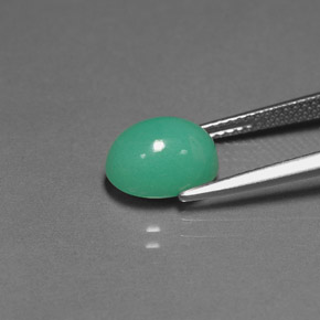 Crisoprásio verde natural 3,04ct, transparente, transparente/translúcido