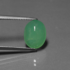 Crisoprásio verde natural 2,61ct, transparente, transparente/translúcido