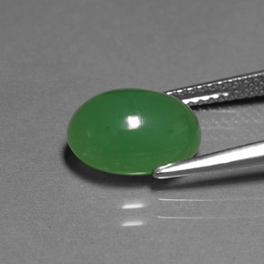 Crisoprásio verde natural 3,42ct, transparente, transparente/translúcido