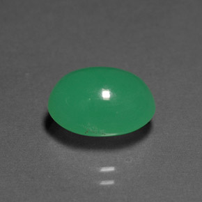 Crisoprásio verde natural 4,22ct, transparente, transparente/translúcido