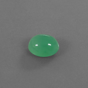 Crisoprásio verde natural 3,87ct, transparente, transparente/translúcido