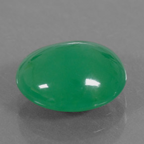 Crisoprásio verde natural 2,68ct, corte oval, translúcido