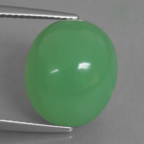 Crisoprásio verde natural 9,75ct, transparente, transparente/translúcido