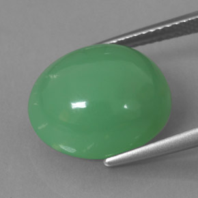Crisoprásio verde natural 9,75ct, transparente, transparente/translúcido