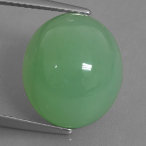 Crisoprásio verde natural 11,83ct, transparente, transparente/translúcido