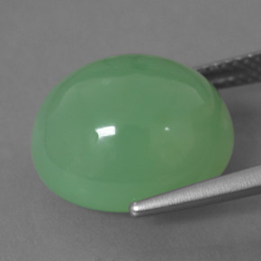 Crisoprásio verde natural 11,83ct, transparente, transparente/translúcido