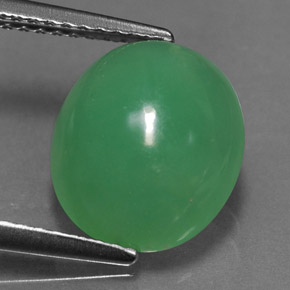 Crisoprásio verde natural 3,90ct, transparente, transparente/translúcido