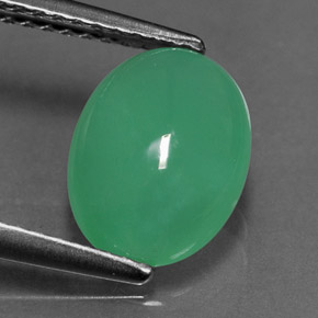 Crisoprásio verde natural 2,31ct, transparente, transparente/translúcido