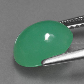 Crisoprásio verde natural 2,69ct, transparente, transparente/translúcido