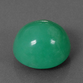 Crisoprásio verde natural 5,73ct, corte oval, opaco