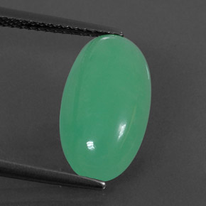 Crisoprásio verde natural 4,62ct, transparente, transparente/translúcido