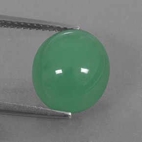Crisoprásio verde natural 5,13ct, transparente, transparente/translúcido
