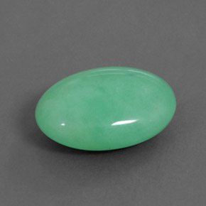 Crisoprásio verde natural 11,64ct, corte oval, opaco