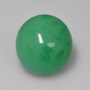 Crisoprásio verde natural 15,72ct, corte oval, opaco
