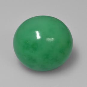 Crisoprásio verde natural 15,72ct, corte oval, opaco