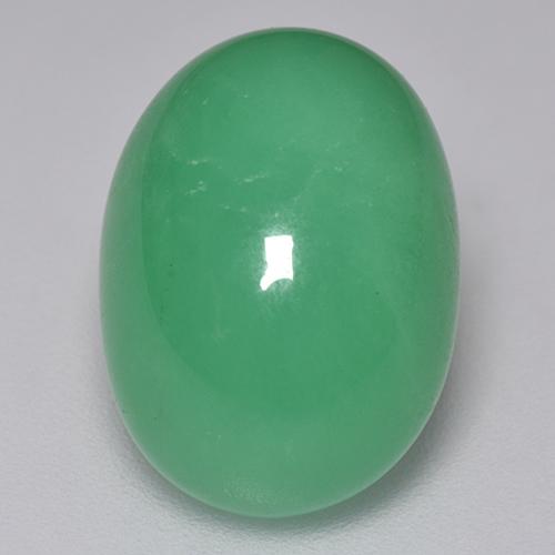 Crisoprásio Verde claro Natural 9.48ct, Corte Oval, Translúcido