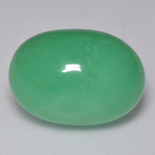 Crisoprásio Verde claro Natural 9.48ct, Corte Oval, Translúcido