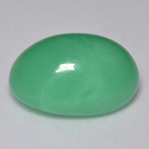 Crisoprásio Verde claro Natural 9.48ct, Corte Oval, Translúcido