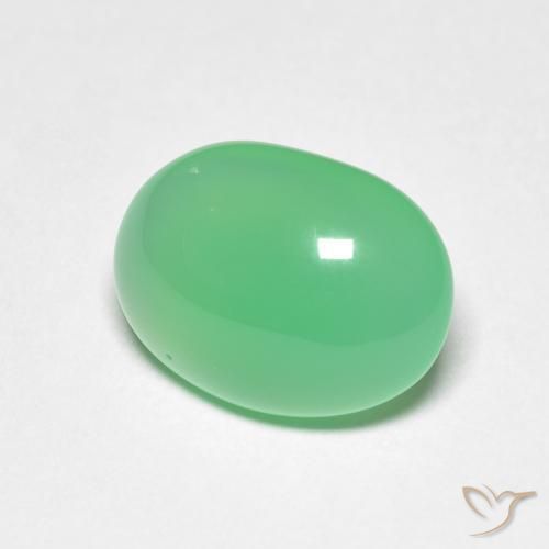 Crisoprásio Luz verde Natural 3.71ct, oval, Translúcido