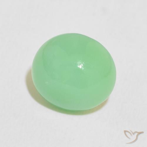 Crisoprásio Verde amarelado claro Natural 2.78ct, oval, Translúcido